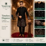 Royal Midnight Heritage Embroidered Sherwani